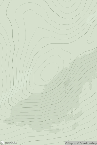 Thumbnail image for Carn Dearg [Glen Tromie to Glen Tilt] showing contour plot for surrounding peak